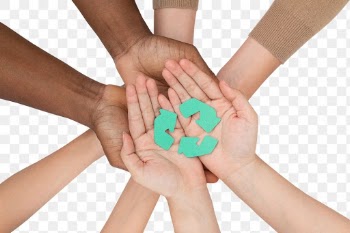 Png hands cupping recycle mockup save the… | Free stock illustration | High Resolution graphic