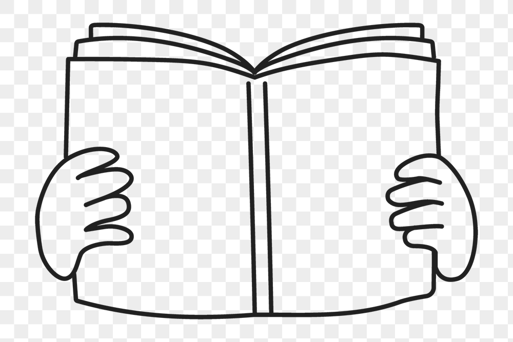 Png hands holding book sticker, | Free PNG Illustration - rawpixel