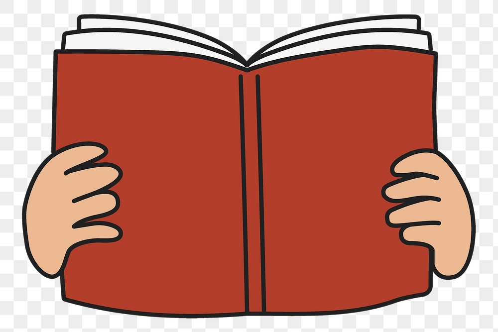 Png hands holding book sticker, | Free PNG Illustration - rawpixel
