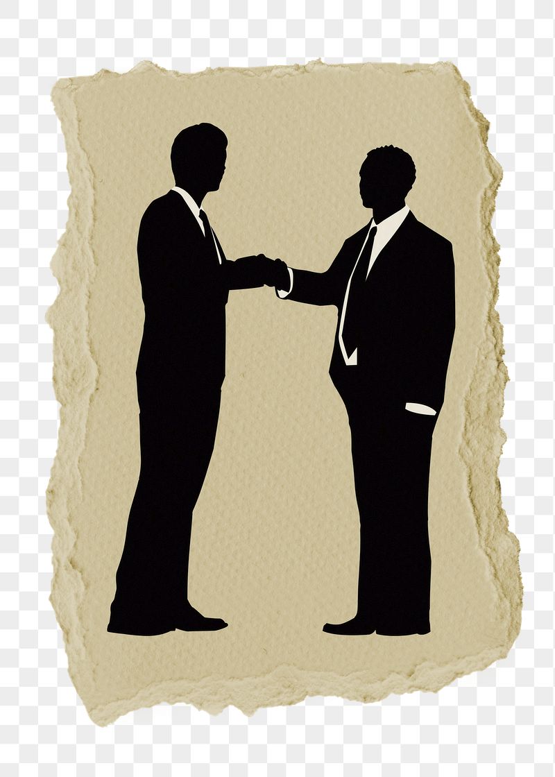 PNG handshake collage element, businessmen | Free PNG - rawpixel