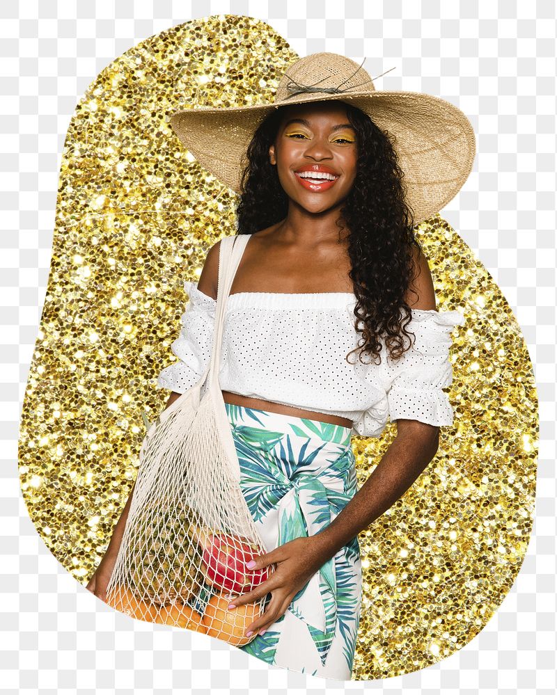 Png happy African woman sticker, | Free PNG - rawpixel