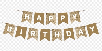 Png happy birthday banner sticker, | Free PNG - rawpixel