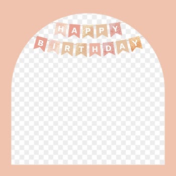 Png happy birthday pastel frame, | Free PNG - rawpixel