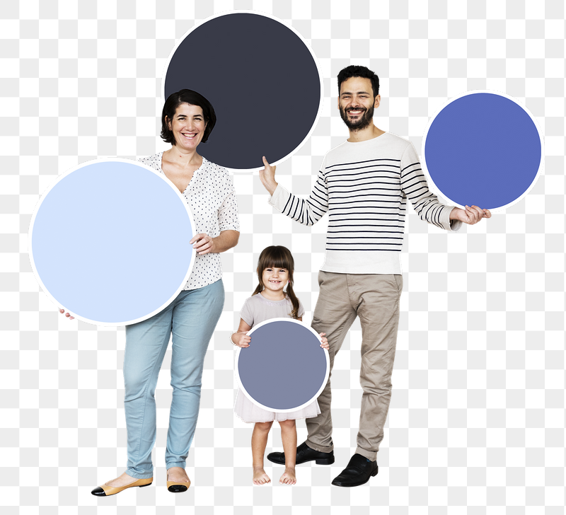 Png Happy family holding round | Free PNG - rawpixel