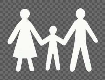 Png Happy family paper mockup hand craft… | Free stock illustration | High Resolution graphic