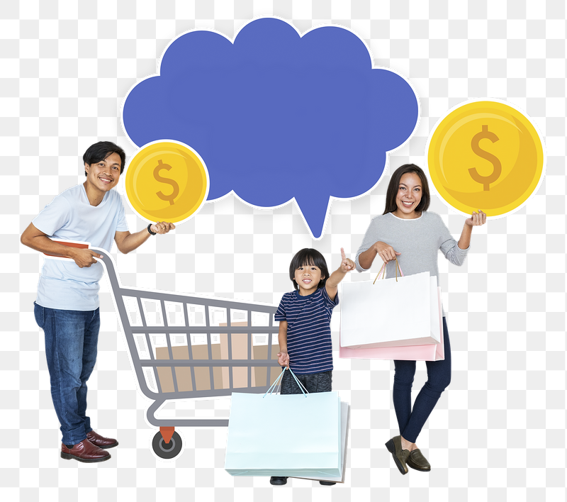 Png Happy family shopping at mall, | Free PNG - rawpixel