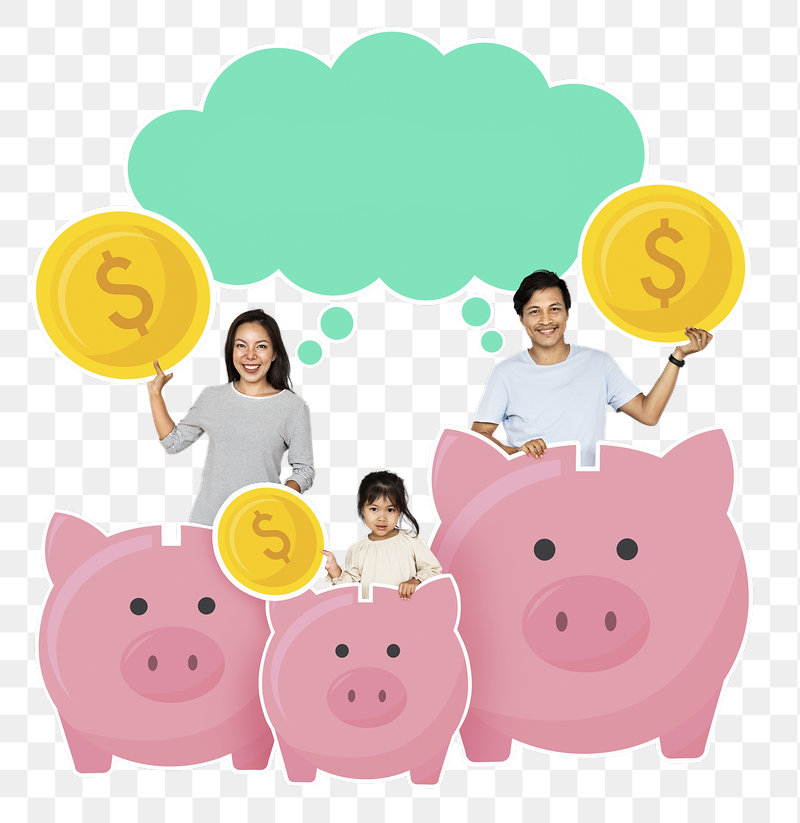 Png Happy family with savings | Free PNG - rawpixel