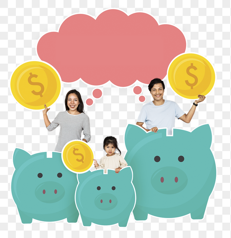 Png Happy family with savings | Free PNG - rawpixel