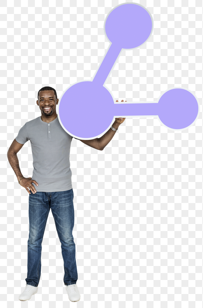 Png Happy man holding sharing | Free PNG - rawpixel