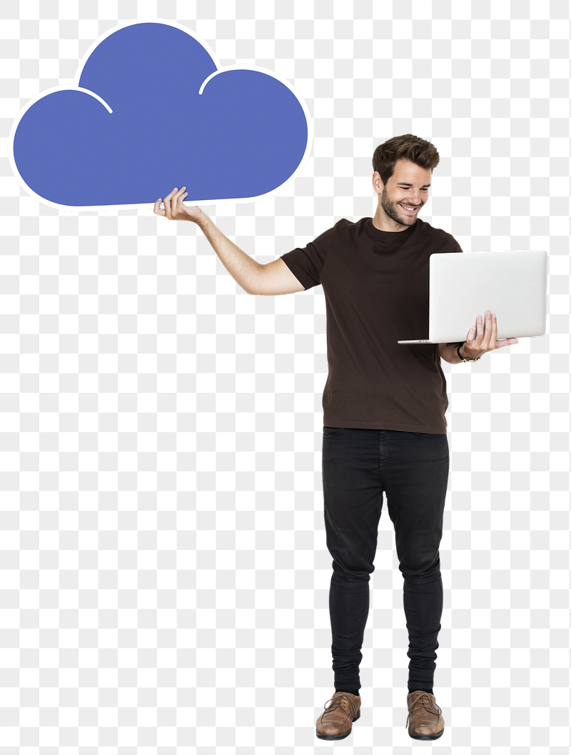 Png Happy man with laptop | Free PNG - rawpixel