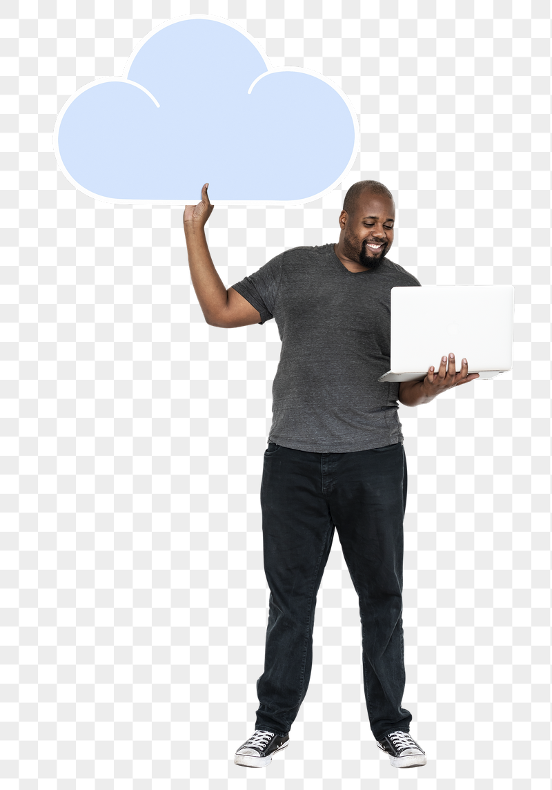 Png Happy man with laptop | Free PNG - rawpixel
