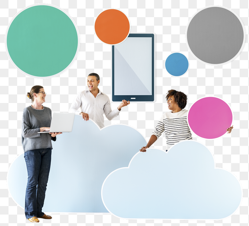 Png Happy people cloud technology, | Free PNG - rawpixel