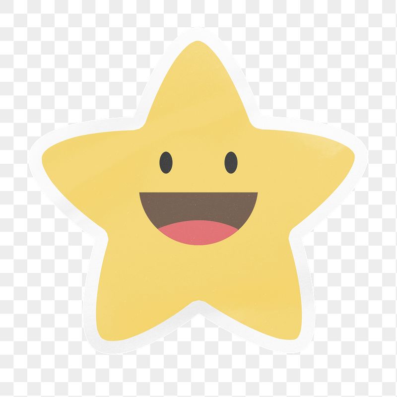 PNG happy star emoji, digital | Free PNG - rawpixel