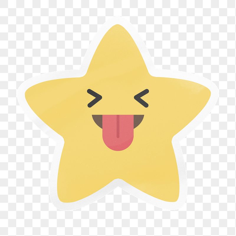 PNG happy star emoji, squinting | Free PNG - rawpixel