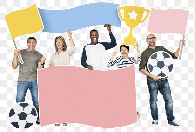 Png Happy supporters cheering for football | Free PNG - rawpixel
