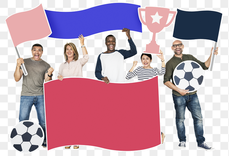 Png Happy supporters cheering for football | Free PNG - rawpixel