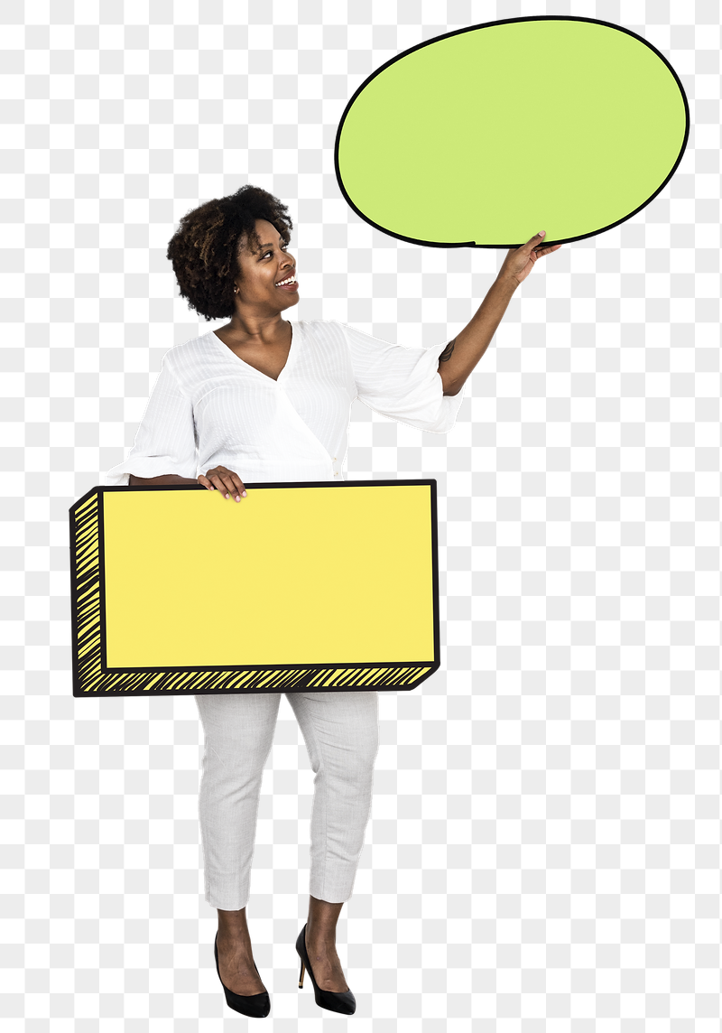 Png Happy woman with empty | Free PNG - rawpixel