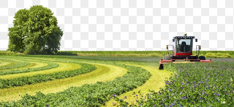 Png harvest tractor landscape, transparent | Free PNG - rawpixel