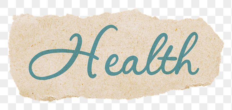 PNG health sticker, ripped paper, | Free PNG - rawpixel