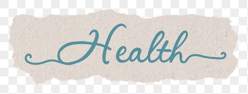 PNG health sticker, ripped paper, | Free PNG - rawpixel