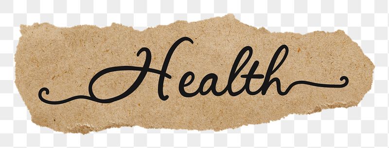 PNG health word, ripped paper, | Free PNG - rawpixel