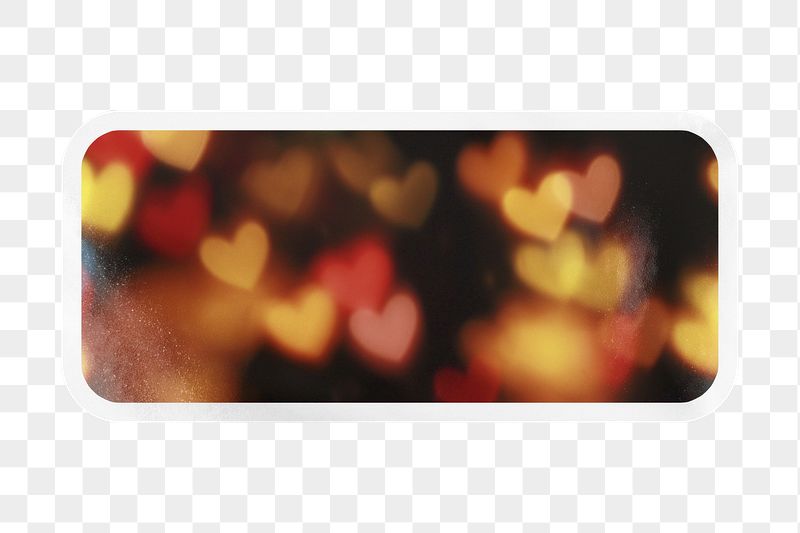PNG heart bokeh light, printable | Free PNG - rawpixel