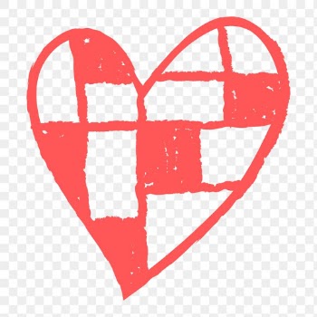 PNG Heart icon checkered, pink… | Free stock illustration | High Resolution graphic