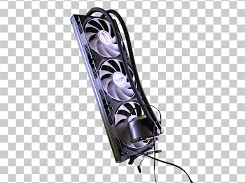 PNG High-Performance Computer Cooling Radiator with Triple Fans