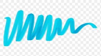 Png highlighter marker stroke sticker in blue… | Free stock illustration | High Resolution graphic