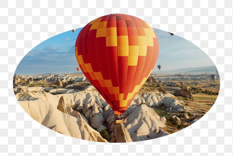 Png hot air balloon badge | Free PNG - rawpixel