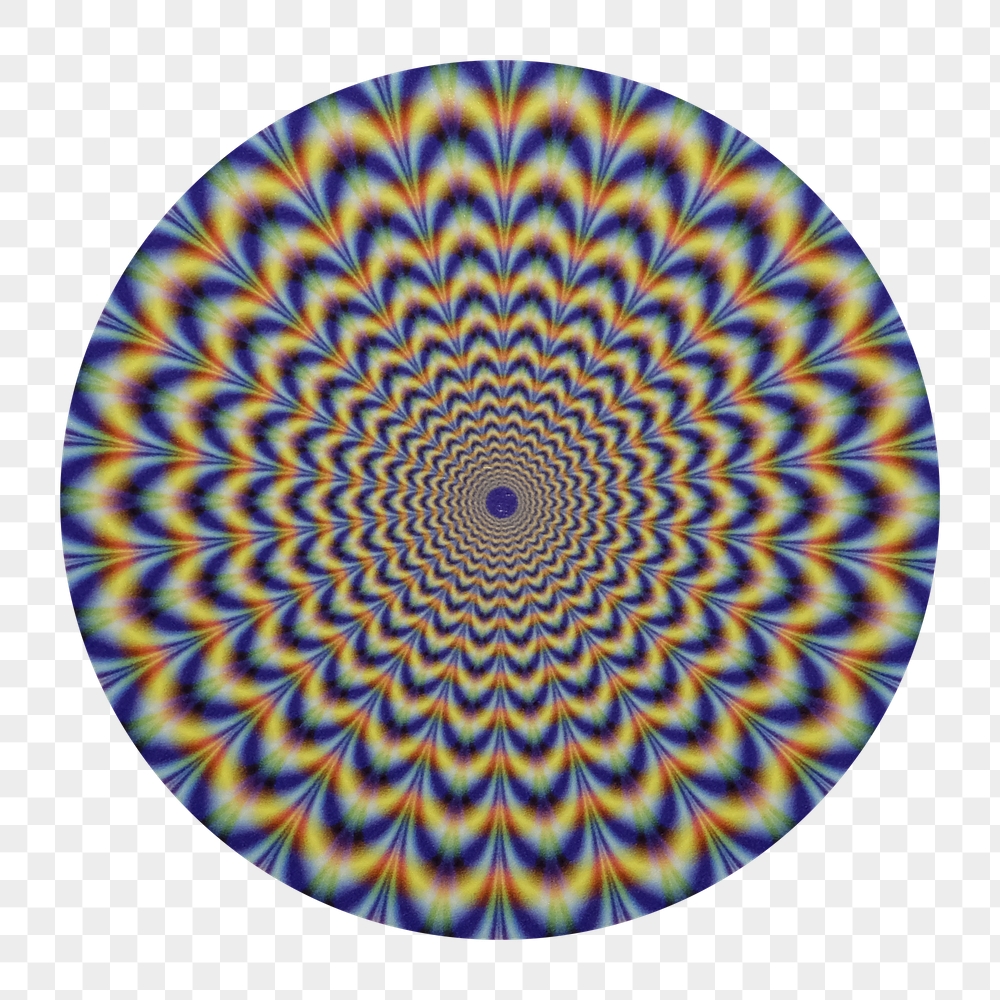 Png hypnotizing optical illusion badge | Free PNG - rawpixel