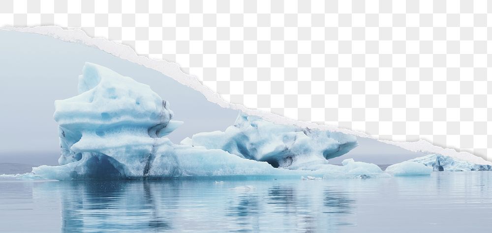 PNG iceberg border, ripped paper, | Free PNG - rawpixel
