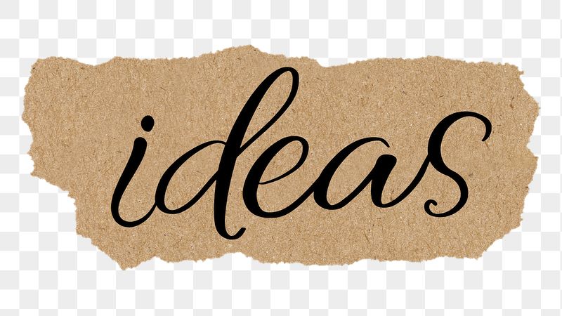 PNG ideas word, black calligraphy | Free PNG - rawpixel