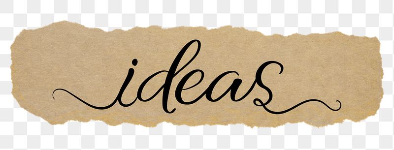 PNG ideas word, black calligraphy | Free PNG - rawpixel