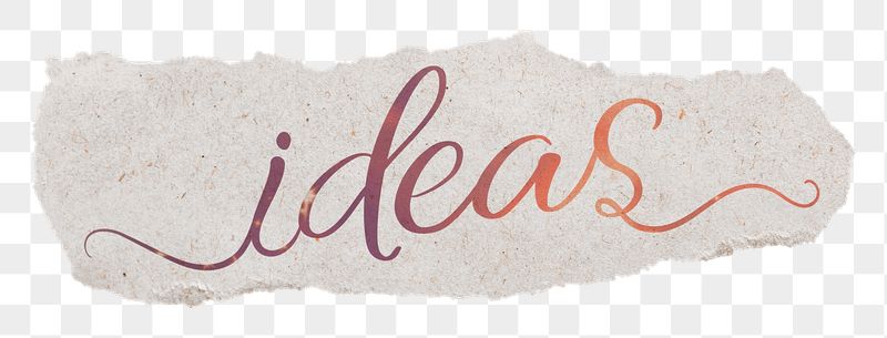 PNG ideas word, ripped paper, | Free PNG - rawpixel