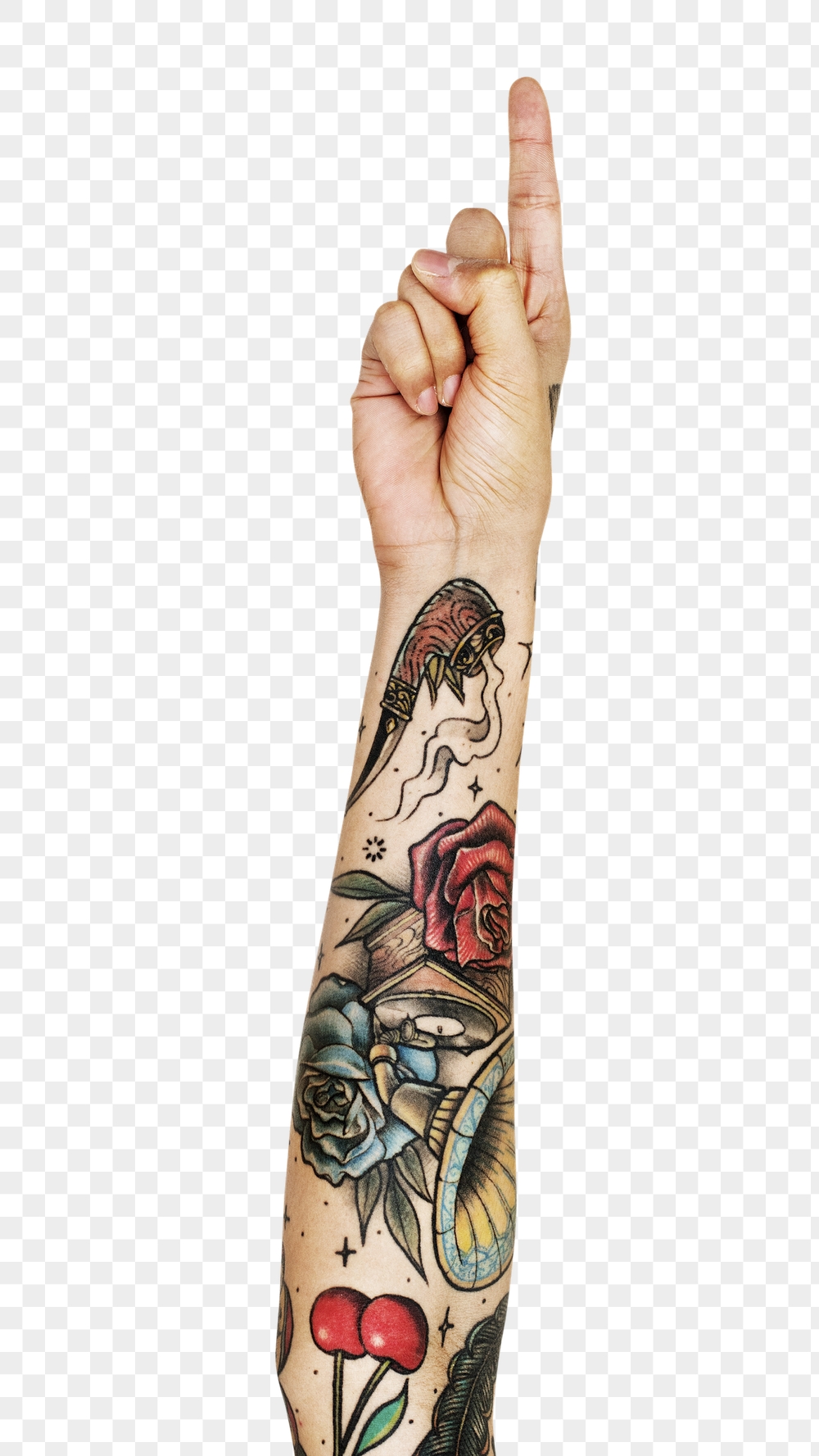 Png index finger up tattooed | Free PNG - rawpixel