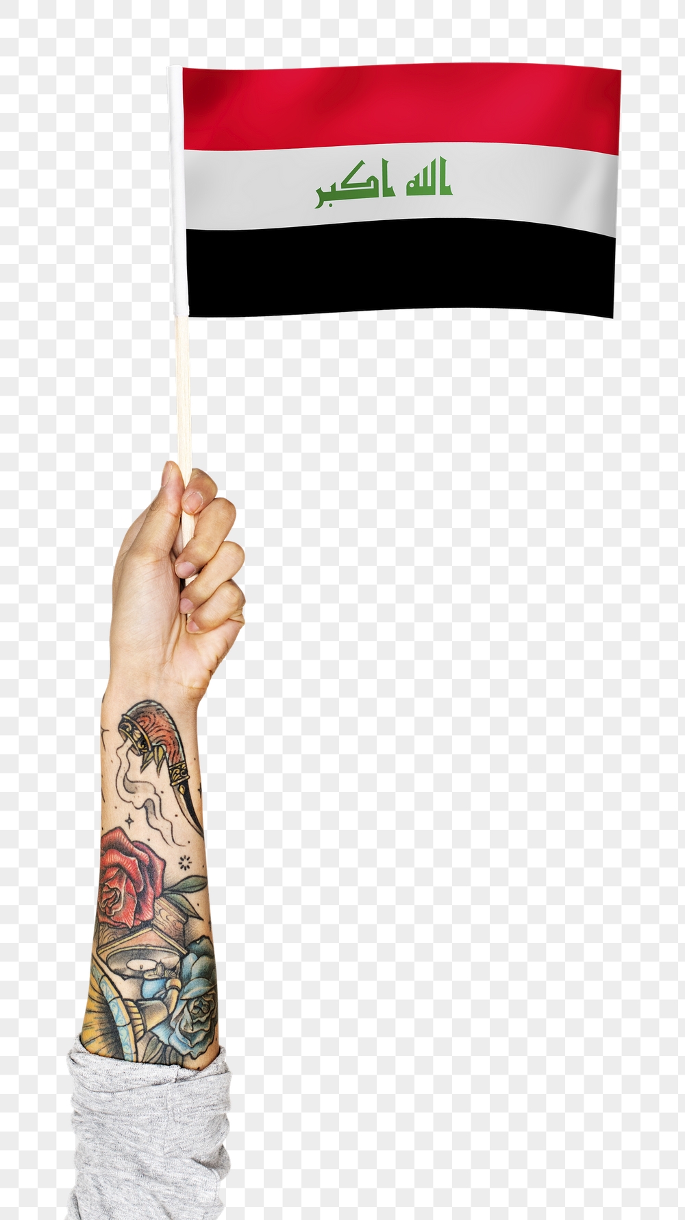 Png Iraq's flag, tattooed hand | Free PNG - rawpixel
