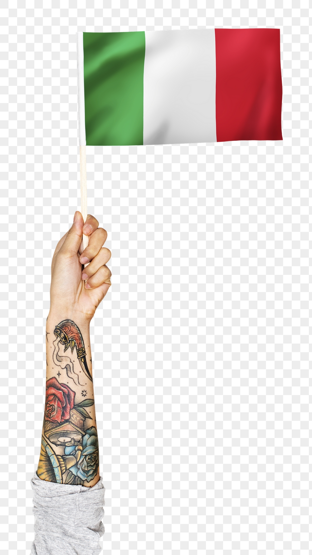 Png Italy's flag in tattooed | Free PNG - rawpixel