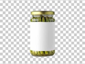 PNG Jar of Pickled Asparagus