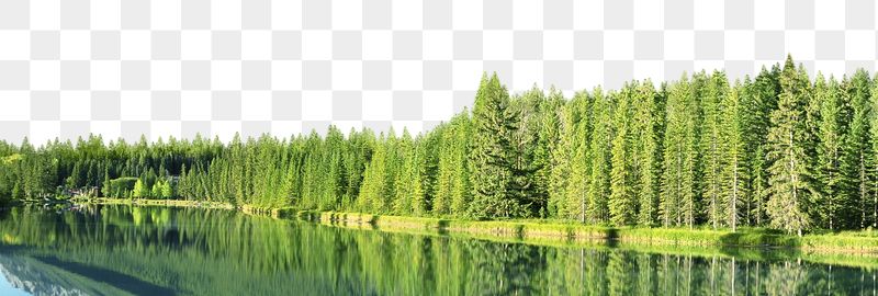 Png lake landscape border, transparent | Free PNG - rawpixel