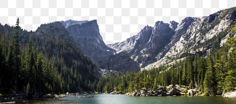 Png lake mountain landscape border, | Free PNG - rawpixel