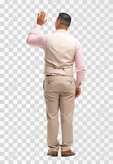 PNG Latino Man in Semi-Formal Attire Interacting with Digital Interface PNG Latino Man in Semi-Formal Attire Interacting with Digital Interface