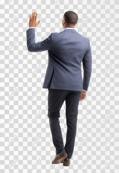 PNG Latino Man in Semi-Formal Attire Touching a Screen PNG Latino Man in Semi-Formal Attire Touching a Screen