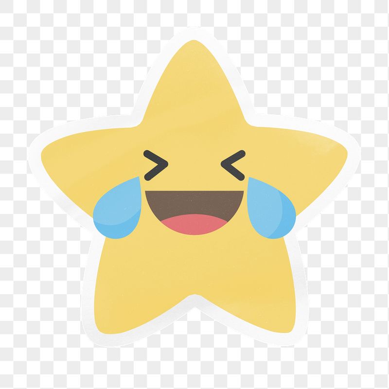 PNG laughing star emoji, funny | Free PNG - rawpixel