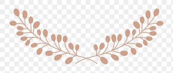 Png laurel watercolor botanical ornament rose… | Free stock illustration | High Resolution graphic