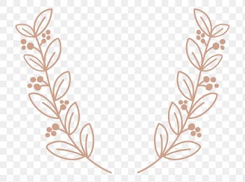 Png laurel watercolor botanical ornament rose… | Free stock illustration | High Resolution graphic