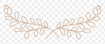 Png laurel watercolor botanical ornament rose… | Free stock illustration | High Resolution graphic