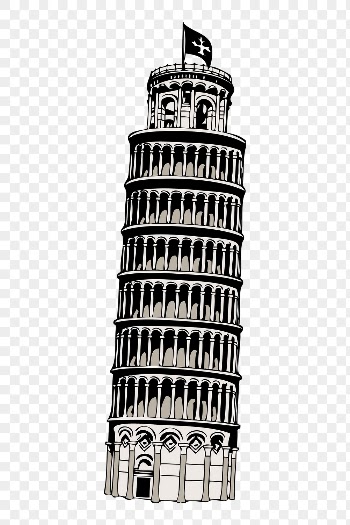 PNG leaning tower of Pisa, | Free PNG Illustration - rawpixel