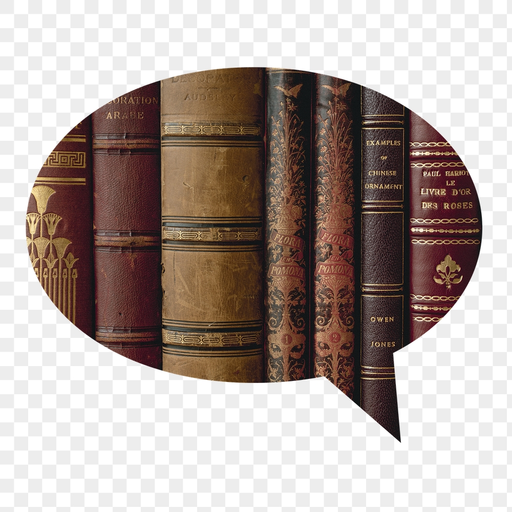 Png leather book spines badge | Free PNG - rawpixel