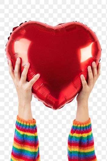 Png LGBTQ+ community heart mockup held by… | Free stock illustration | High Resolution graphic